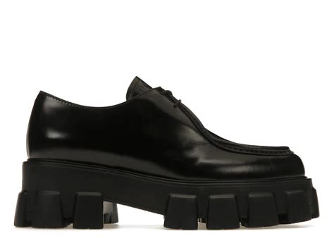 prada loafers lace up|prada monolith loafer.